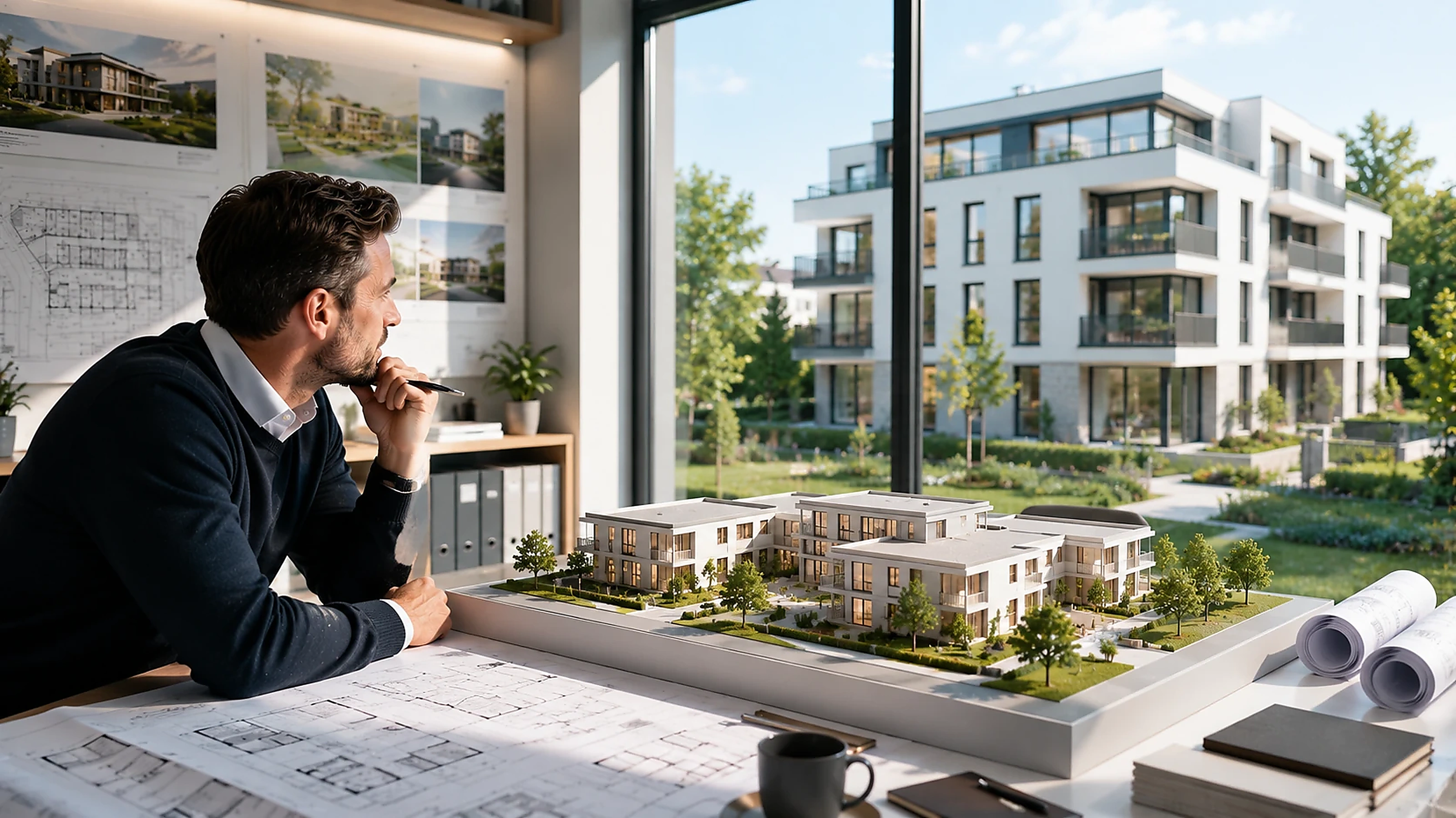 Projektentwicklung Immobilien: vom Modell zum fertigen Gebäude